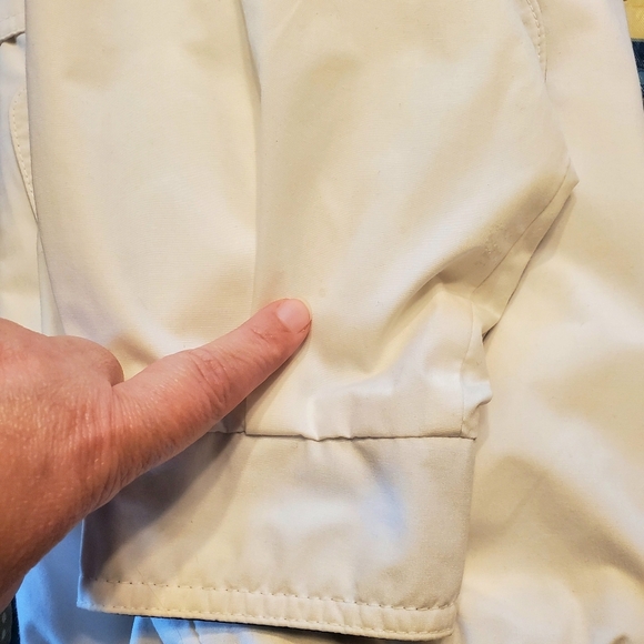 Awesome Vintage 90s London Fog Jacket Men's Size Medium White Vented Full Zip - Picture 14 of 15